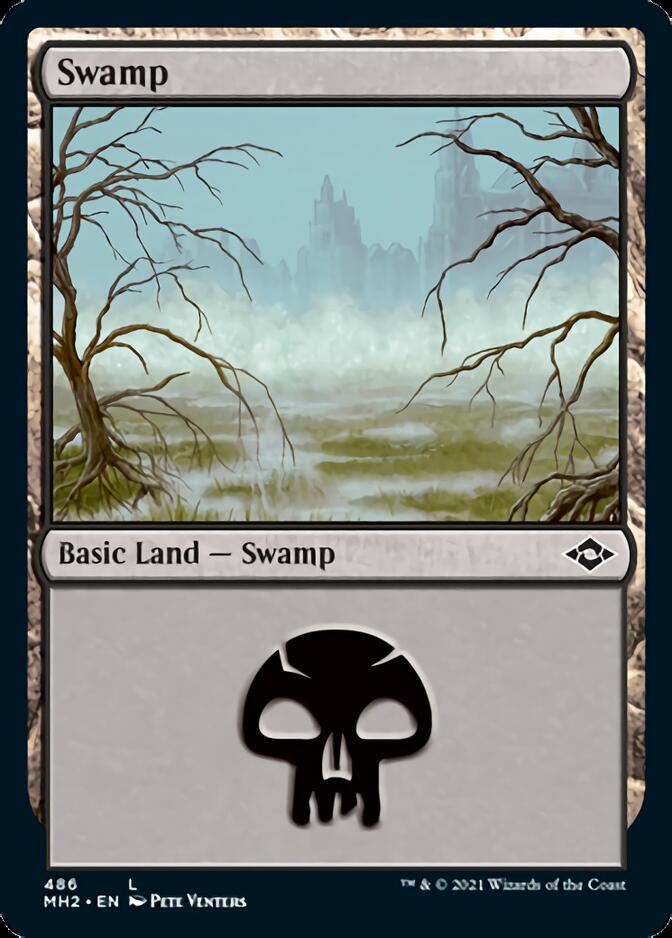 Swamp (486) (Foil Etched) [Modern Horizons 2] | Red Riot Games CA