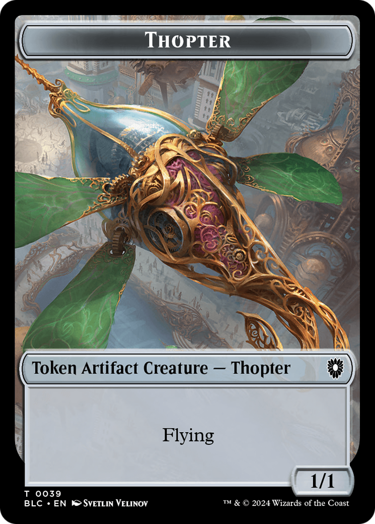Goblin // Thopter Double-Sided Token [Bloomburrow Commander Tokens] | Red Riot Games CA