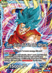 Son Goku // Super Saiyan Blue Son Goku Returns (P-399) [Promotion Cards] | Red Riot Games CA