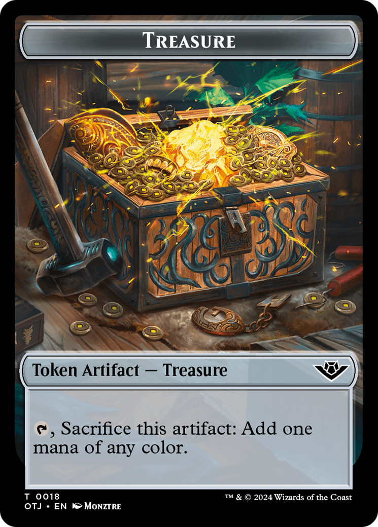 Treasure // Construct Double-Sided Token [Outlaws of Thunder Junction Tokens] | Red Riot Games CA