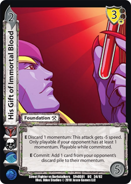 Image for His Gift of Immortal Blood (34) (SFVD) - UniVersus