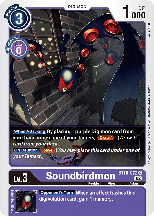 Soundbirdmon [BT10-072] [Xros Encounter] | Red Riot Games CA