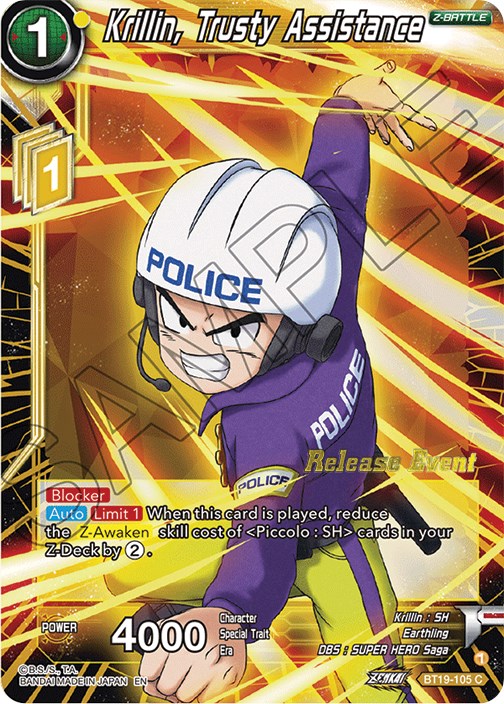 Krillin, Trusty Assistance (Fighter's Ambition Holiday Pack) (BT19-105) [Tournament Promotion Cards] | Red Riot Games CA