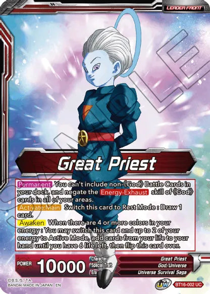 Great Priest // Great Priest, Commander of Angels (BT16-002) [Realm of the Gods] | Red Riot Games CA