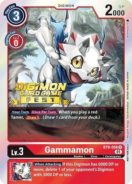 Gammamon [BT8-008] (Digimon Card Game Fest 2022) [New Awakening Promos] | Red Riot Games CA