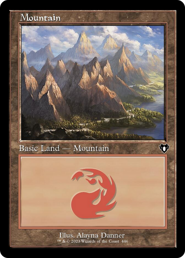 Mountain (446) (Retro) [Commander Masters] | Red Riot Games CA