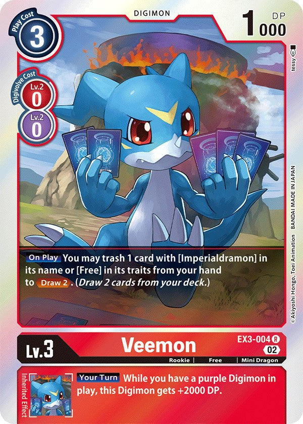 Veemon [EX3-004] [Draconic Roar] | Red Riot Games CA