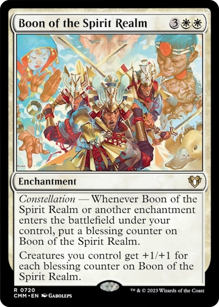 Boon of the Spirit Realm [Commander Masters] | Red Riot Games CA