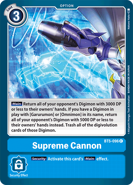 Supreme Cannon [BT5-096] [Battle of Omni] | Red Riot Games CA