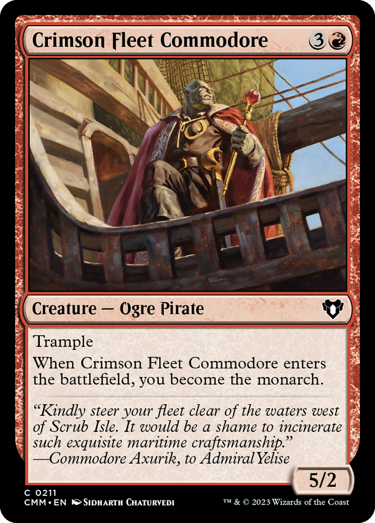 Crimson Fleet Commodore [Commander Masters] | Red Riot Games CA