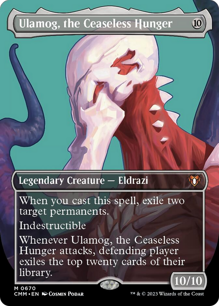 Ulamog, the Ceaseless Hunger (Borderless Profile) [Commander Masters] | Red Riot Games CA
