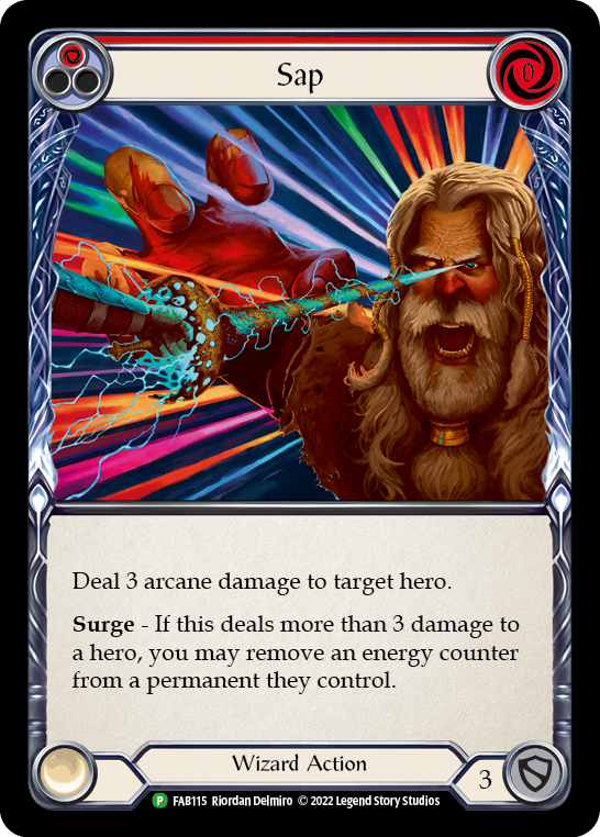 Sap (Red) [FAB115] (Promo)  Rainbow Foil | Red Riot Games CA