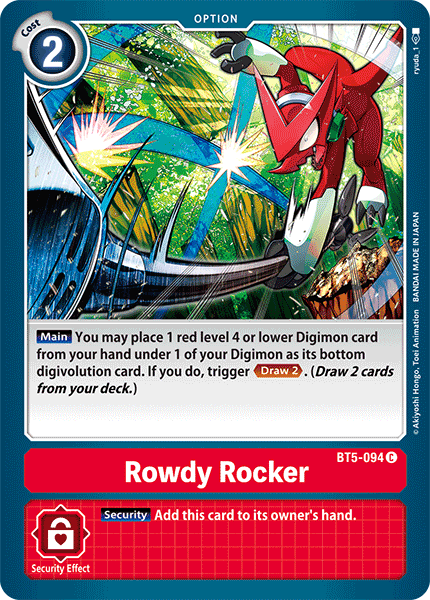 Rowdy Rocker [BT5-094] [Battle of Omni] | Red Riot Games CA