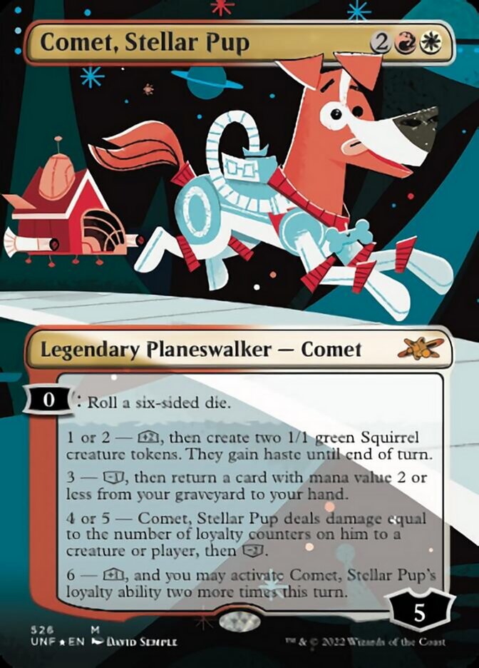 Comet, Stellar Pup (Borderless) (Galaxy Foil) [Unfinity] | Red Riot Games CA
