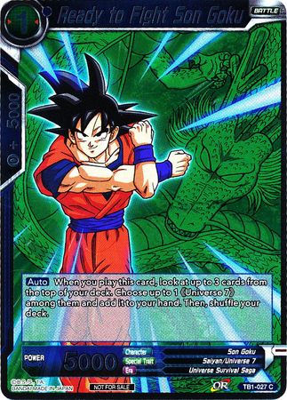 Ready to Fight Son Goku (Event Pack 2 - 2018) (TB1-027) [Promotion Cards] | Red Riot Games CA