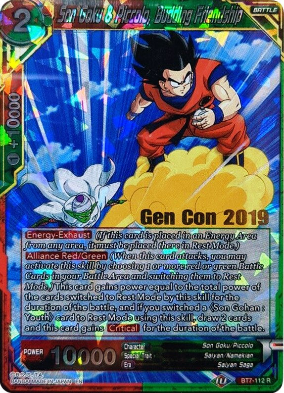 Son Goku & Piccolo, Budding Friendship (Gen Con 2019) (BT7-112_PR) [Promotion Cards] | Red Riot Games CA