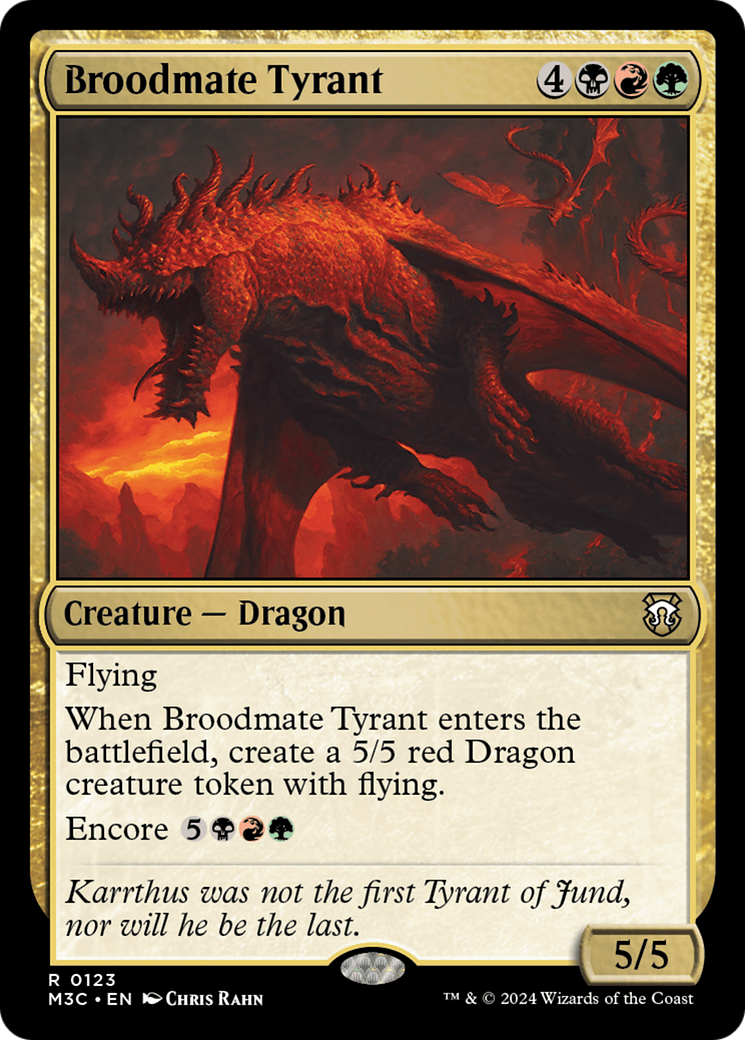 Broodmate Tyrant (Extended Art) (Ripple Foil) [Modern Horizons 3 Commander] | Red Riot Games CA