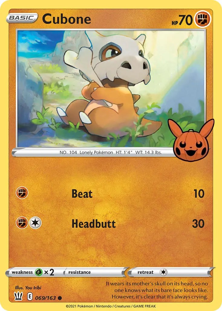 Cubone (069/163) [Trick or Trade] | Red Riot Games CA