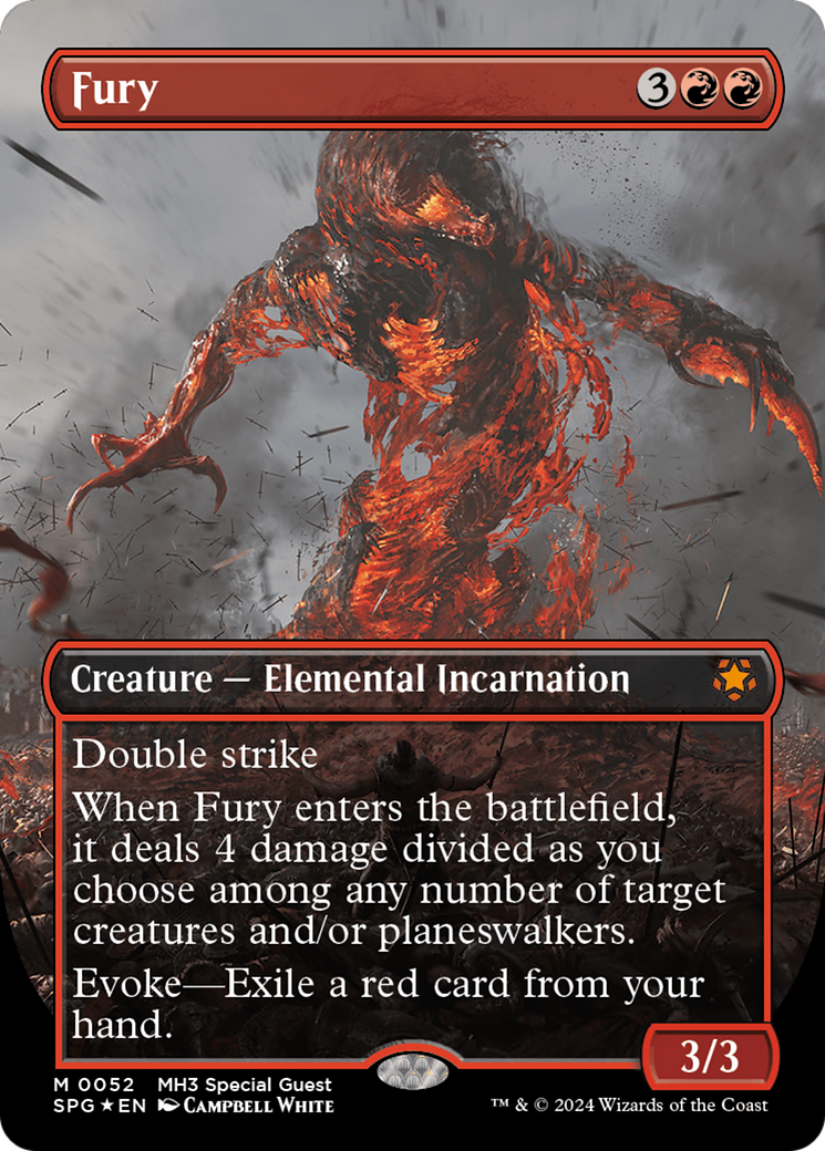 Fury (Borderless) (Textured Foil) [Modern Horizons 3 Special Guests] | Red Riot Games CA