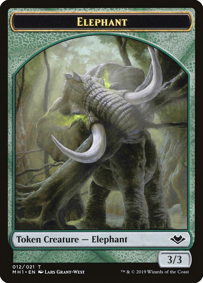 Goblin (010) // Elephant (012) Double-Sided Token [Modern Horizons Tokens] | Red Riot Games CA