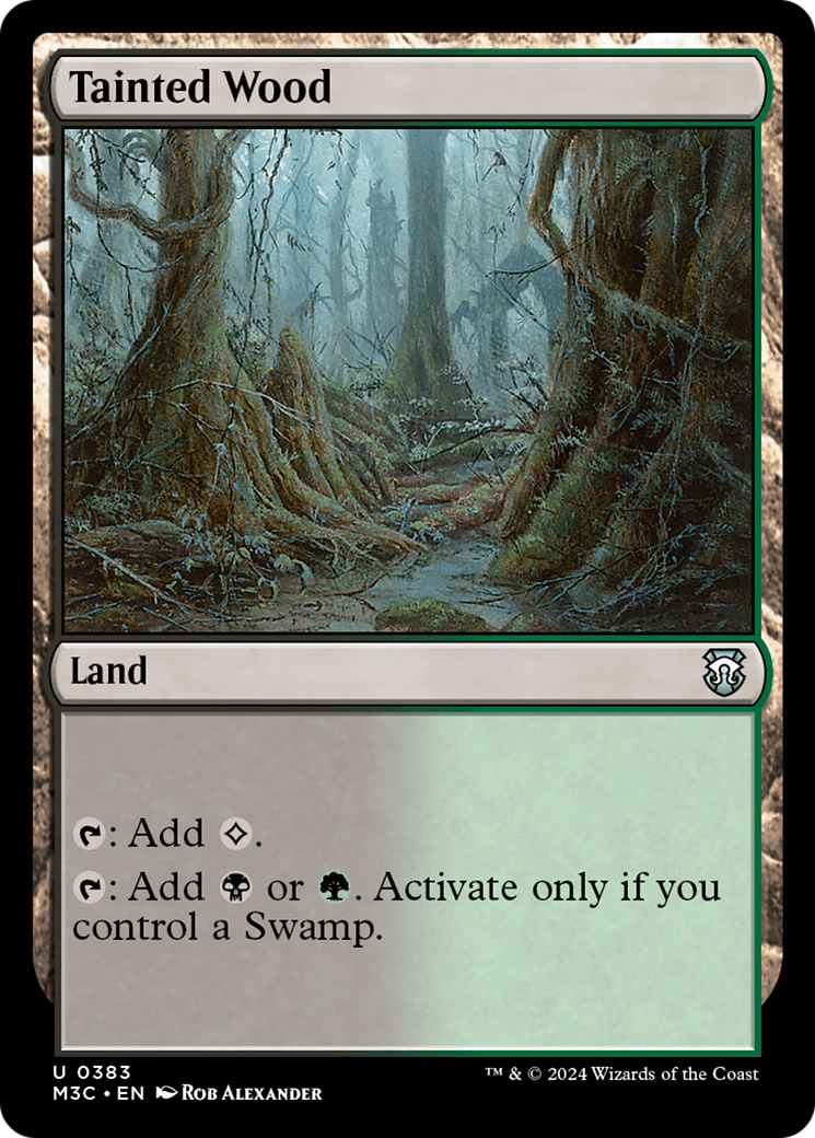 Tainted Wood (Ripple Foil) [Modern Horizons 3 Commander] | Red Riot Games CA