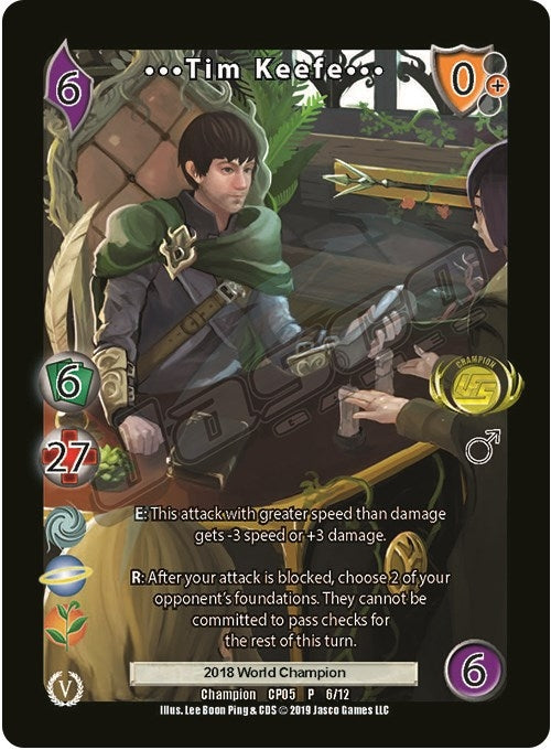 Image for Tim Keefe 3 (Champion Batch V Promo) (6) (UVSP) - UniVersus
