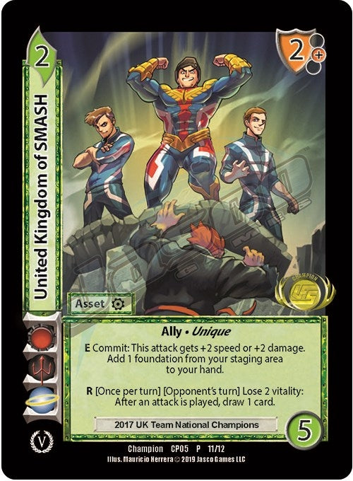 Image for United Kindom of SMASH (Champion Batch V Promo) (11) (UVSP) - UniVersus