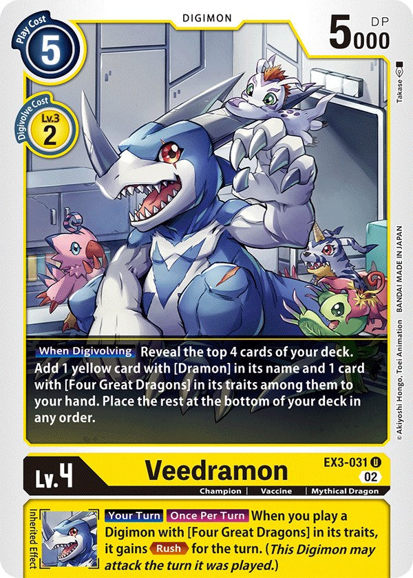 Veedramon [EX3-031] [Draconic Roar] | Red Riot Games CA