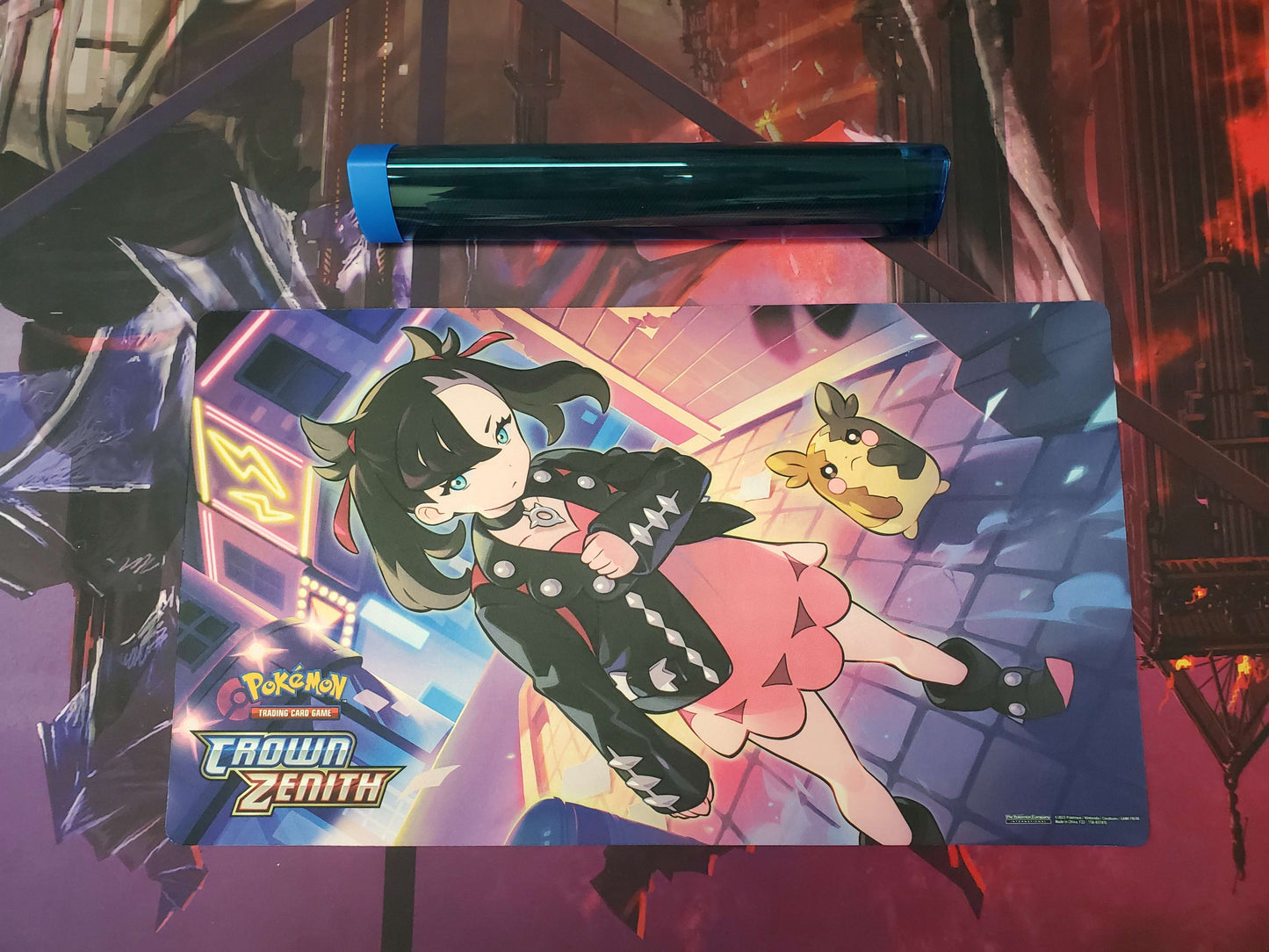 Morpeko + Marnie Playmat