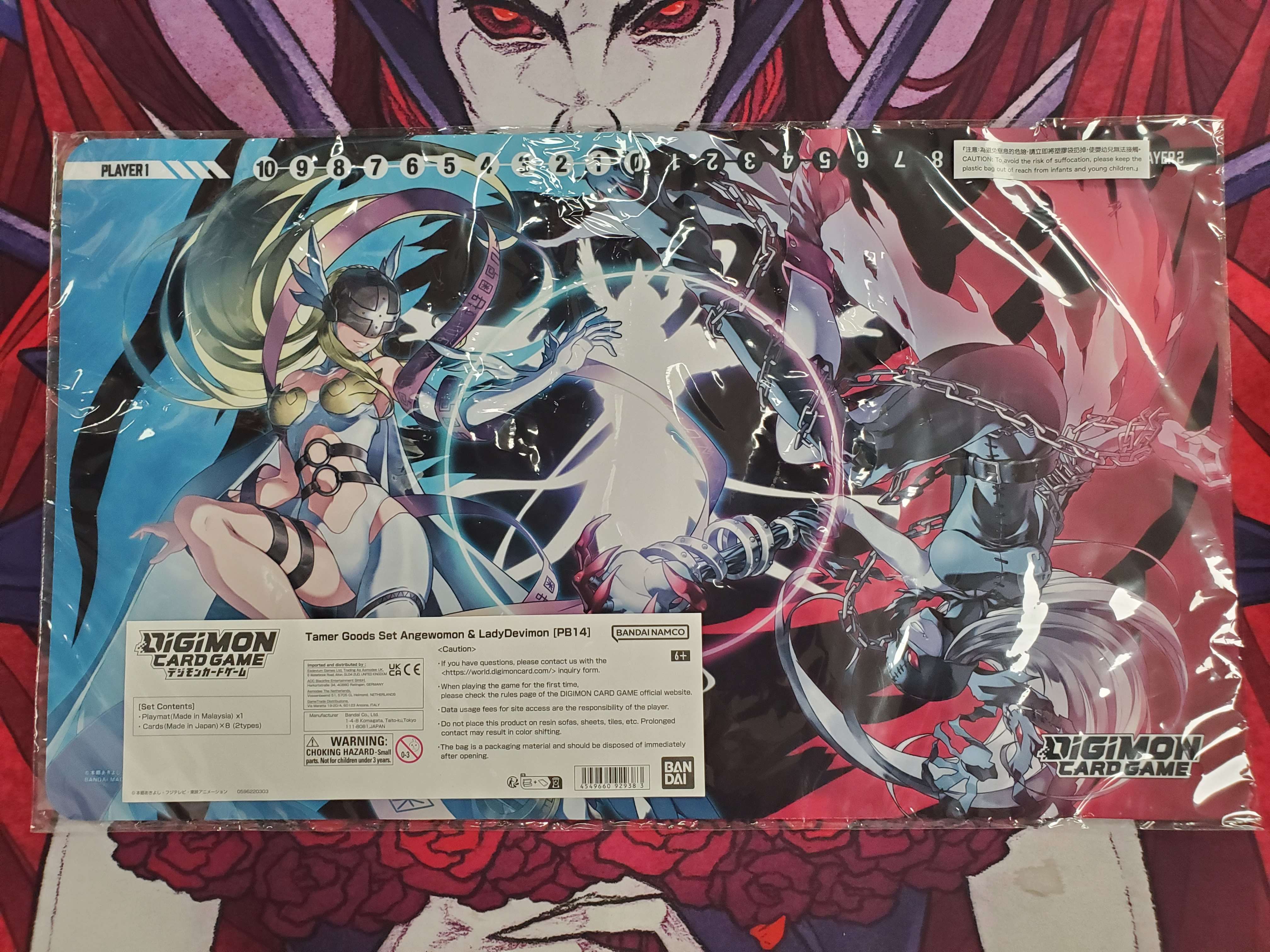 Angewoman & Lady Devimon playmat | Red Riot Games CA