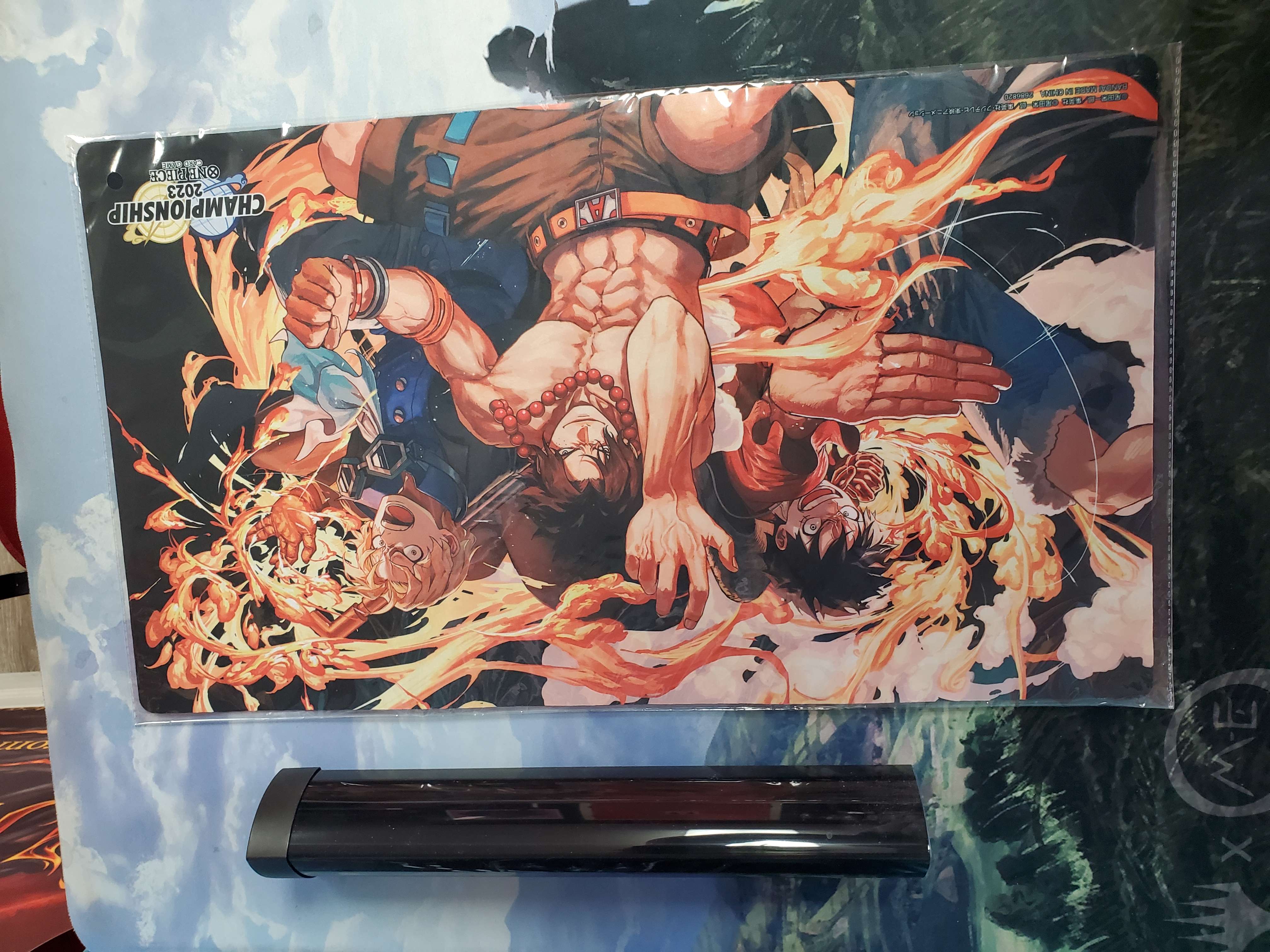 One Piece Card Game - Monkey.D.Luffy, Ace and Sabo  Playmat | Red Riot Games CA