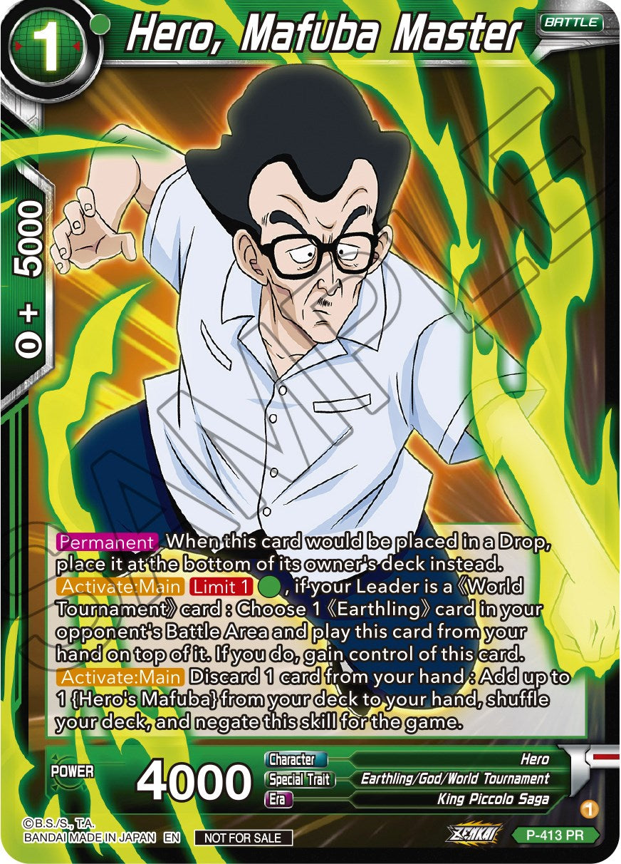 Hero, Mafuba Master (Zenkai Series Tournament Pack Vol.1) (P-413) [Tournament Promotion Cards] | Red Riot Games CA