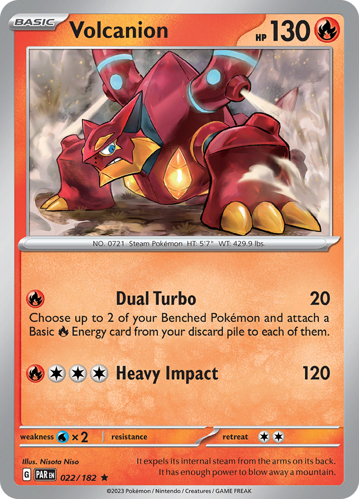 Volcanion (022/182) [Scarlet & Violet: Paradox Rift] | Red Riot Games CA