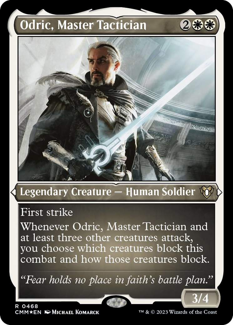 Odric, Master Tactician (Foil Etched) [Commander Masters] | Red Riot Games CA