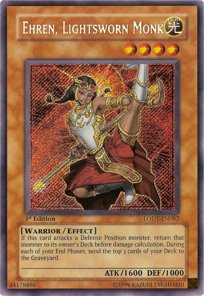 Ehren, Lightsworn Monk [LODT-EN082] Secret Rare | Red Riot Games CA