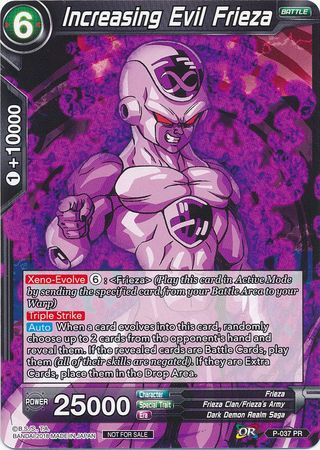 Increasing Evil Frieza (P-037) [Promotion Cards] | Red Riot Games CA