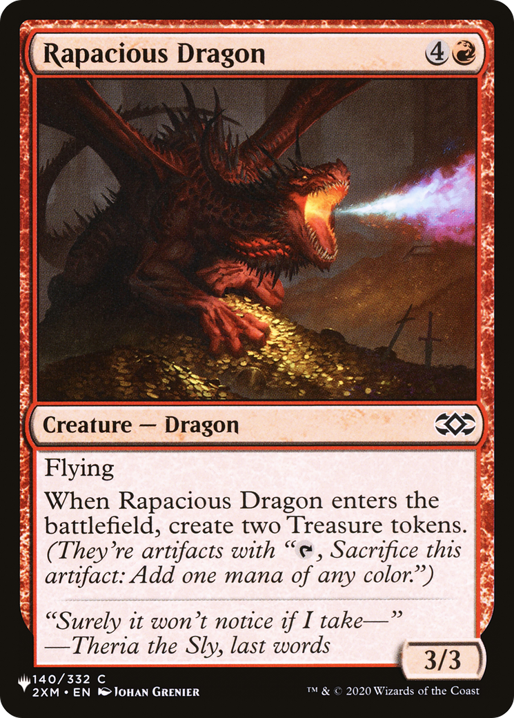 Rapacious Dragon [The List Reprints] | Red Riot Games CA