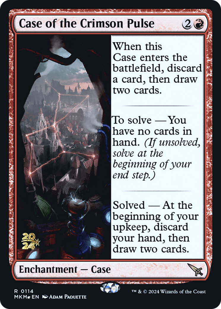 Case of the Crimson Pulse [Murders at Karlov Manor Prerelease Promos] | Red Riot Games CA