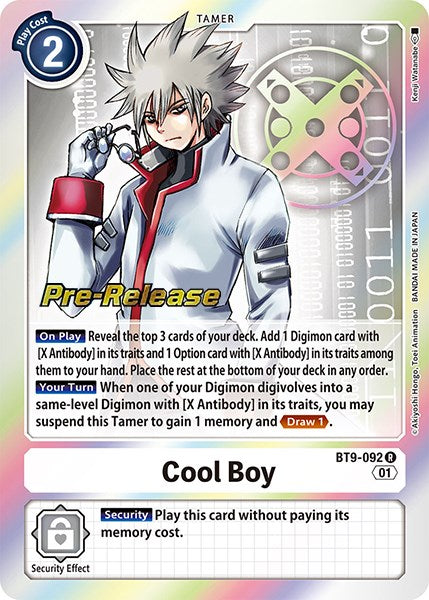 Cool Boy [BT9-092] [X Record Pre-Release Promos] | Red Riot Games CA
