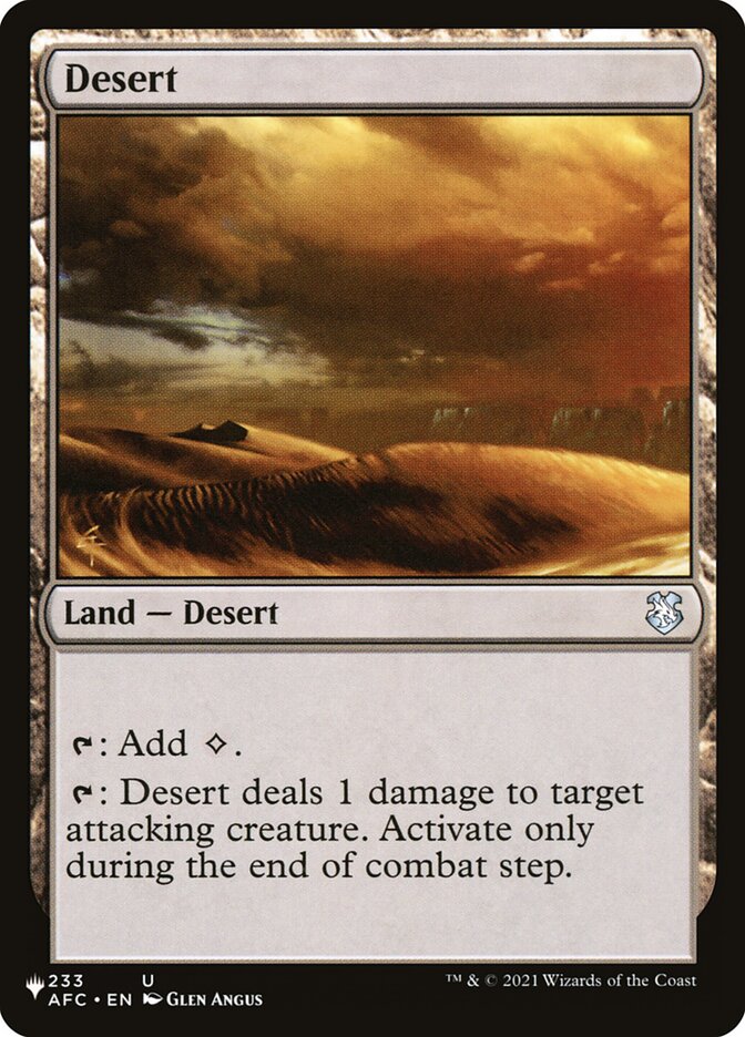 Desert [The List] | Red Riot Games CA