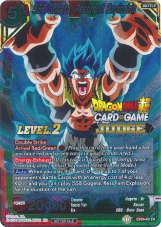 SSB Gogeta, Resonant Explosion (Level 2) (EX04-03) [Judge Promotion Cards] | Red Riot Games CA