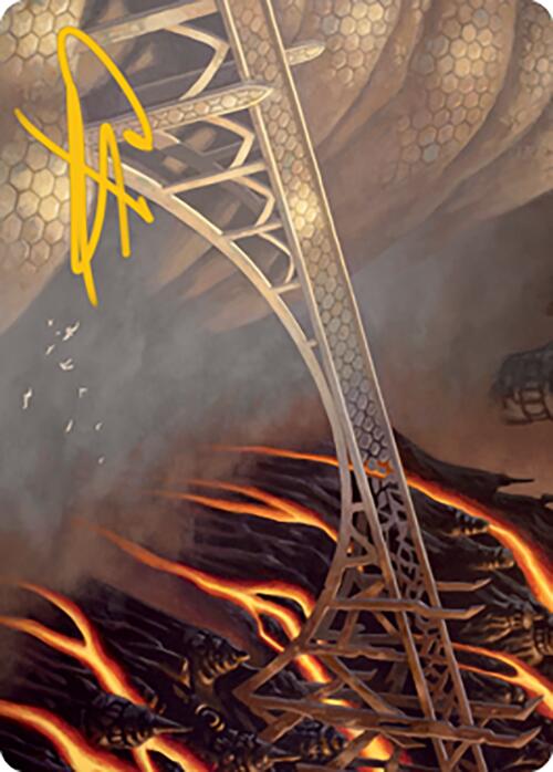 Rustvale Bridge Art Card (Gold-Stamped Signature) [Modern Horizons 2 Art Series] | Red Riot Games CA