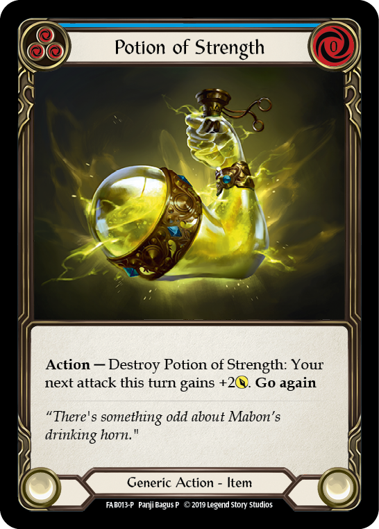 Potion of Strength [FAB013-P] (Promo)  1st Edition Cold Foil | Red Riot Games CA