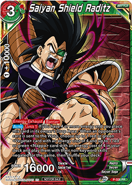 Saiyan Shield Raditz (Winner Stamped) (P-326) [Tournament Promotion Cards] | Red Riot Games CA