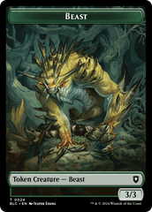 Beast (024) // Treasure Double-Sided Token [Bloomburrow Commander Tokens] | Red Riot Games CA