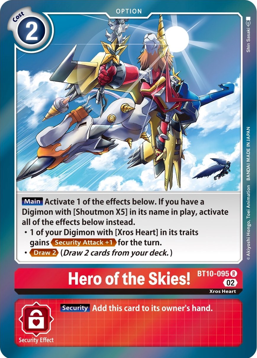 Hero of the Skies! [BT10-095] [Xros Encounter] | Red Riot Games CA