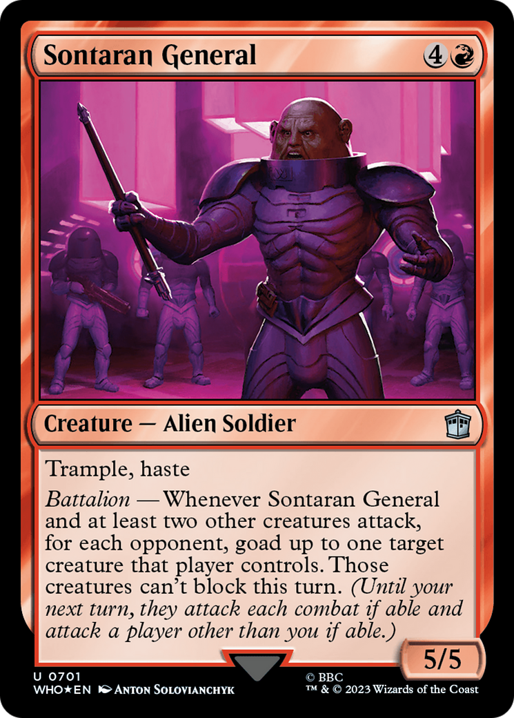Sontaran General (Surge Foil) [Doctor Who] | Red Riot Games CA