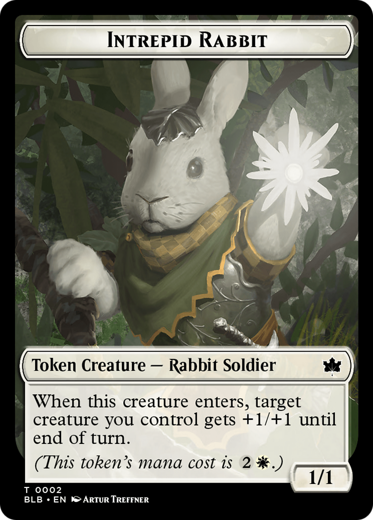 Intrepid Rabbit Token [Bloomburrow Tokens] | Red Riot Games CA