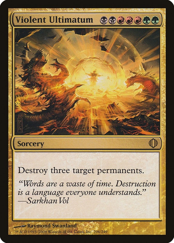 Image for Violent Ultimatum (206) [Shards of Alara] - Magic: The Gathering