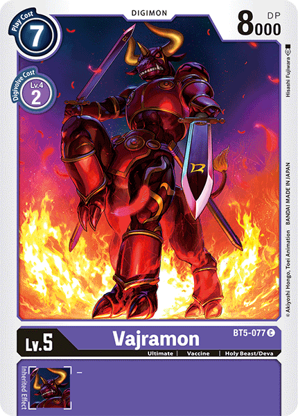 Vajramon [BT5-077] [Battle of Omni] | Red Riot Games CA